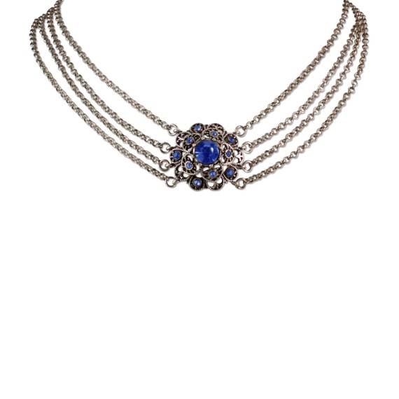 Alpenflüstern Collier Nostalgie (blau)